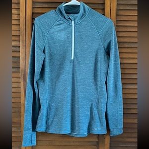 Eastern Mountain Sports quarter zip green Long sleeve green pullover Womens Med